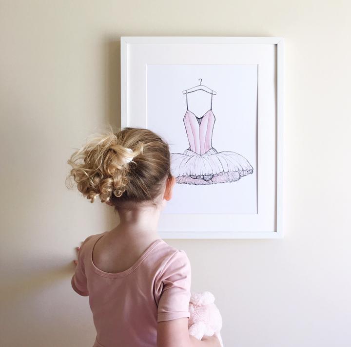 Dress Rehearsal Ballet Print - Little Oak + Co