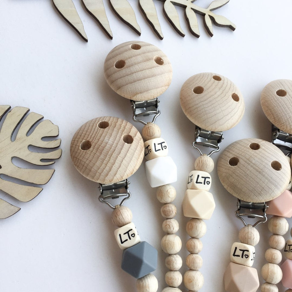 Raw Hex Soother Chains - Little Oak + Co