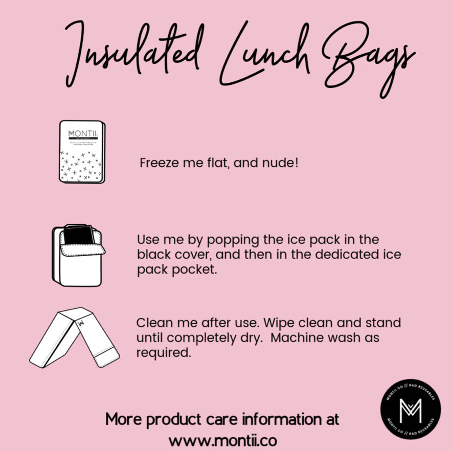 MontiiCo Insulated Lunch Bag - Bloom