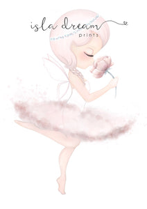 Crysta The Ballerina Fairy Print - Little Oak + Co