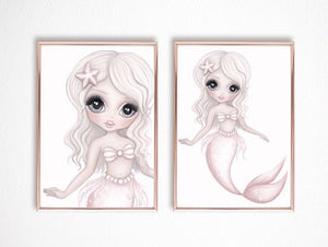 Jewel Mermaid Cropped Print - Little Oak + Co