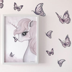 Rose The Unicorn Print - Little Oak + Co
